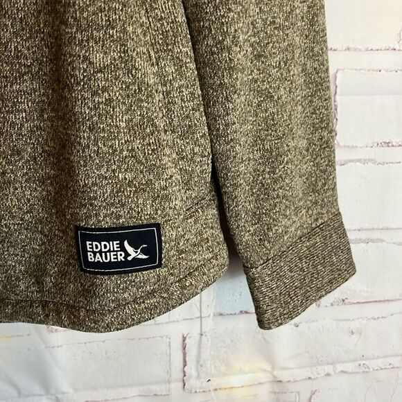 NWT MENS SMALL EDDIE BAUER SWEATER FLEECE SHIRT JACKET POCKETS BUTTON UP - Picture 3 of 13